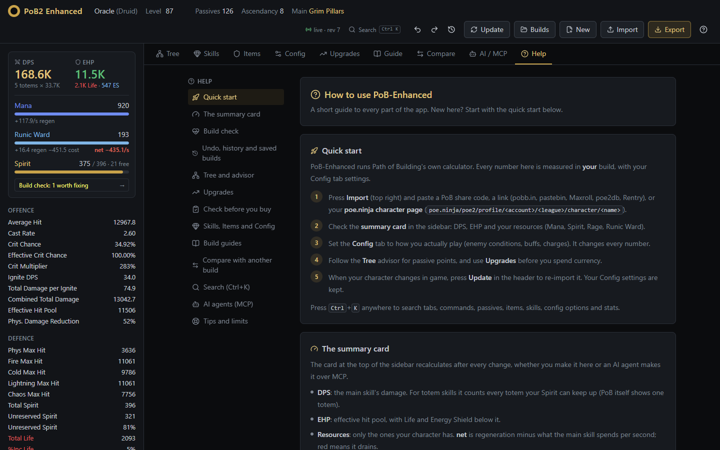 In-app help guide